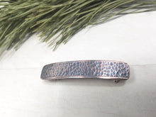 Load image into Gallery viewer, Hammered Pattern Copper Barrette