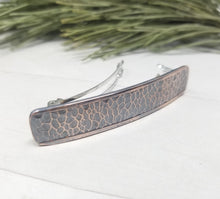 Load image into Gallery viewer, Hammered Pattern Copper Barrette