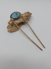 Load image into Gallery viewer, Larimar Stone Hair Fork