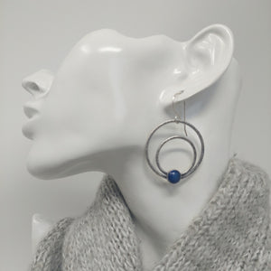 Blue Kyanite Earrings - Sterling Silver