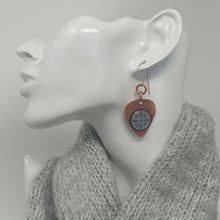 Load image into Gallery viewer, Celtic Design Mixed Metal Earrings