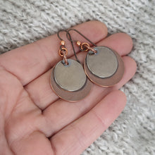 Load image into Gallery viewer, Lightweight Mixed Metal Dangle Earrings