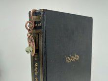 Load image into Gallery viewer, Hammered Copper and Prehnite Crystal Bookmark