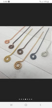 Load image into Gallery viewer, Hammered Metal Spiral Hair Sticks, Set of 2.