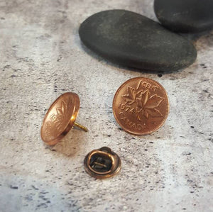 Lucky Penny Lapel Pin Custom Tie Tack for Men, Birth Year Jewelry, Scatter Pins, 7th anniversary