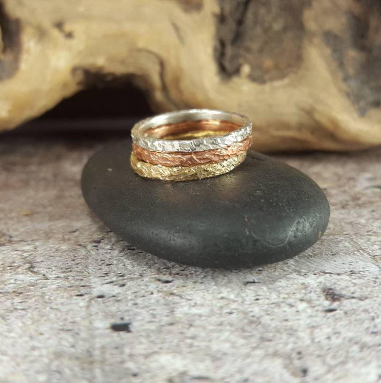 Copper and gold on sale ring