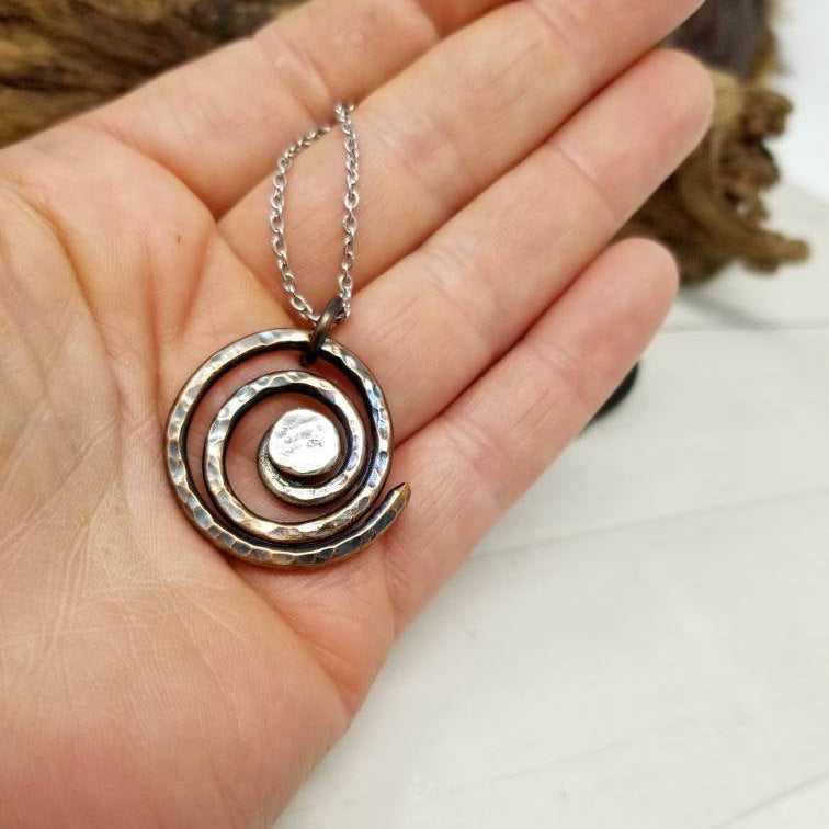 Spiral Necklace Silver